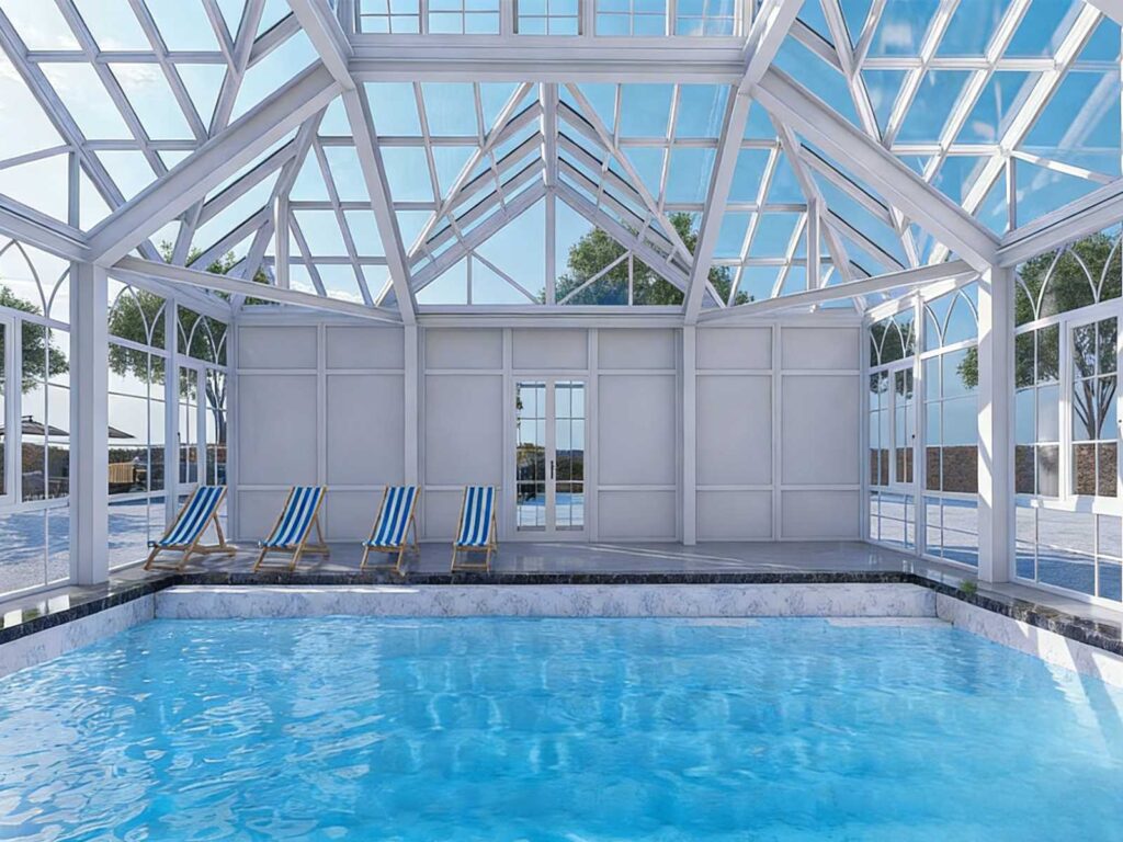 Ysgh 231 Panoramic Glass Conservatory | High Strength Pool Enclosure